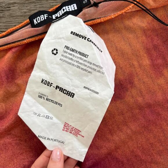 Summer Vibes Set 🌞 Orange Tank + Sheer Tie-Dye Skirt - Picture 4 of 5